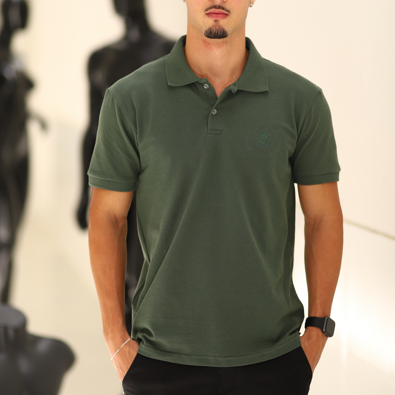 CAMISA GOLA POLO BORDADA CN! EXCLUSIVE