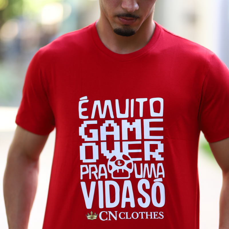T-SHIRT DTF E MUITO GAMER OVER CN! EXCLUSIVE