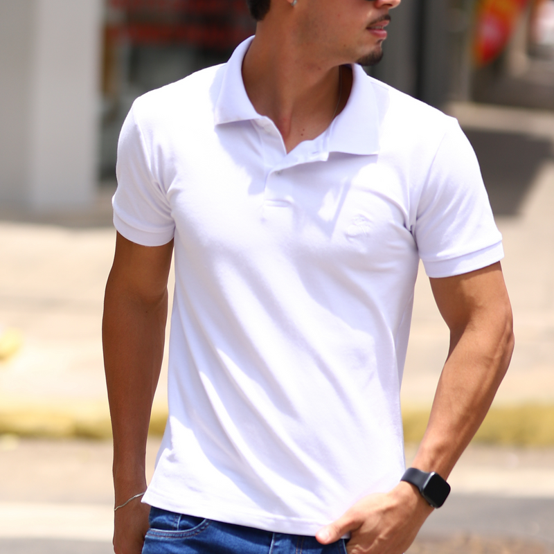 CAMISA GOLA POLO BORDADA CN! EXCLUSIVE