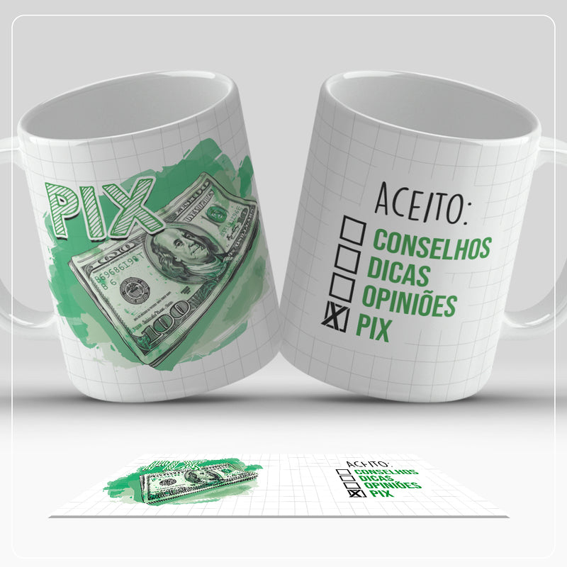 Caneca - Aceito PIX