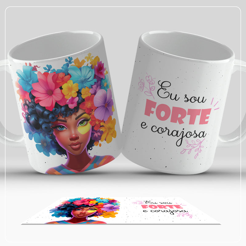 Caneca - Sou forte e corajosa