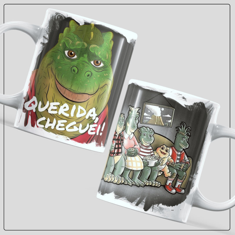 Caneca Familia Dinossauro - QUERIDA, CHEGUEI!!!