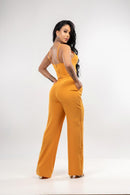 CONJ CALCA COM ELASTICO E TOP DECOTE