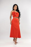 CONJ  SAIA GODE COM TOP COM FLOR