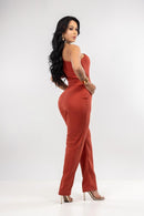 CONJ CALCA E BLUSA COM BOTOES