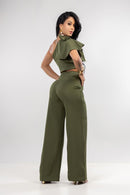 CONJ CALCA E BLUSA NULA MANGA COM LACO