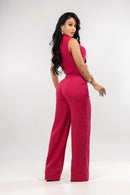 CONJ CALÇA E BLUSA BLASER CREPE CALLI